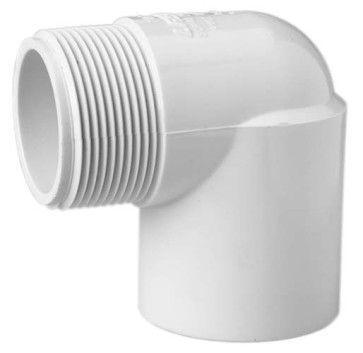 PVC 410-015 1-1/2" Schedule 40 PVC 90 Street Elbow MPT X Socket