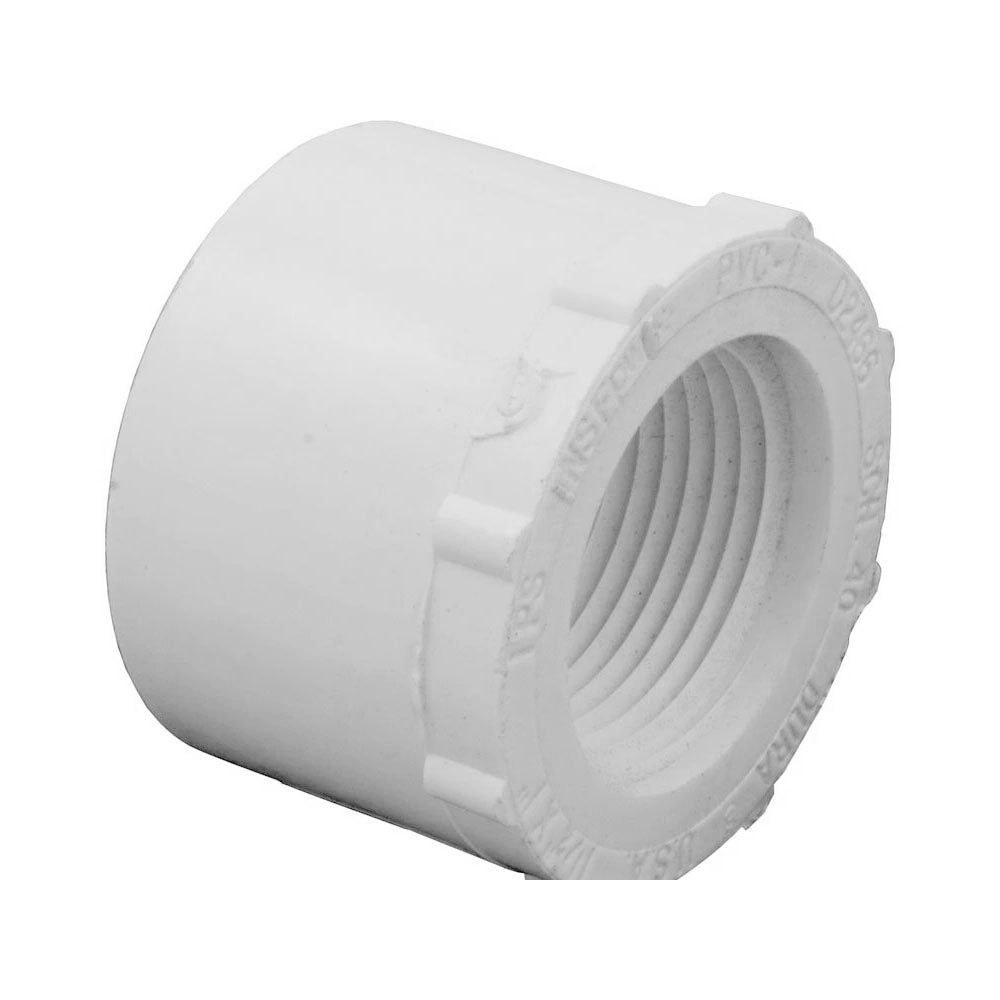 PVC 438-247 PVC Fitting, Reducer, 2" Slip x .5" Female Inside Thread