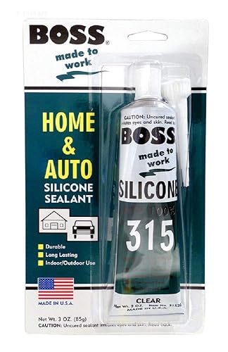 American Granby PLB103C BOSS 315 RTV 100% Silicone Sealant Clear 3 Oz Tube