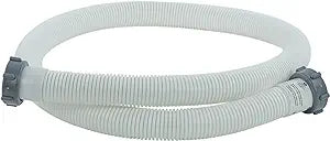 Game 4551 40mm 75" Replacement Pool Filter Hose, White - For Use With Intex Pools