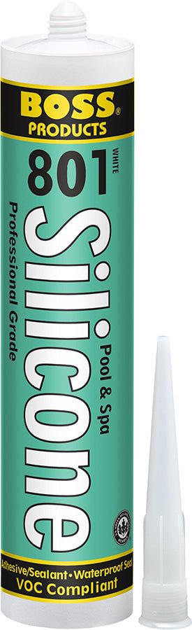 American Granby 80101B BOSS Neutral Cure Silicone Adhesive, White, 10.3oz Cart