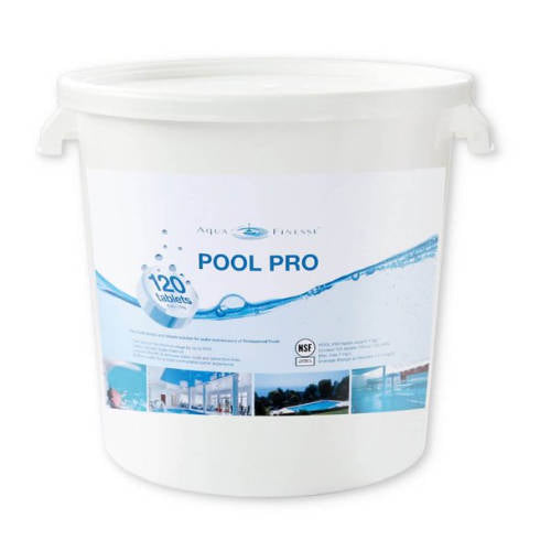 AquaFinesse 956319 Biofilm Reducer, Pool Water Care Tabs, 120 Tab Bucket