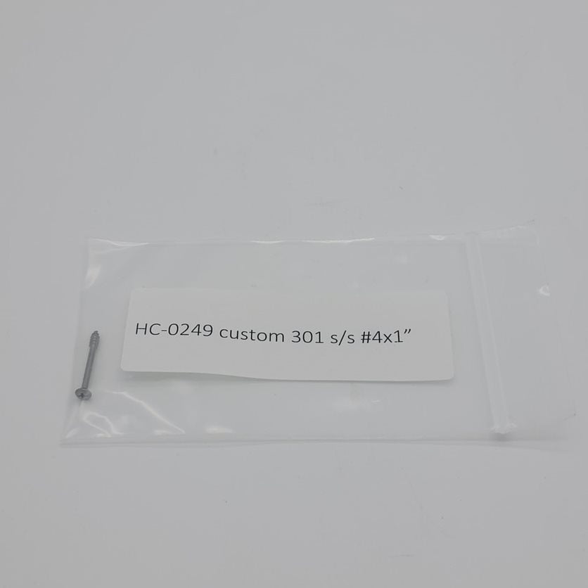 APC HC0249 UT Slider Screw, #4x1" Phillips Head, Stainless, Universal With Other Slider