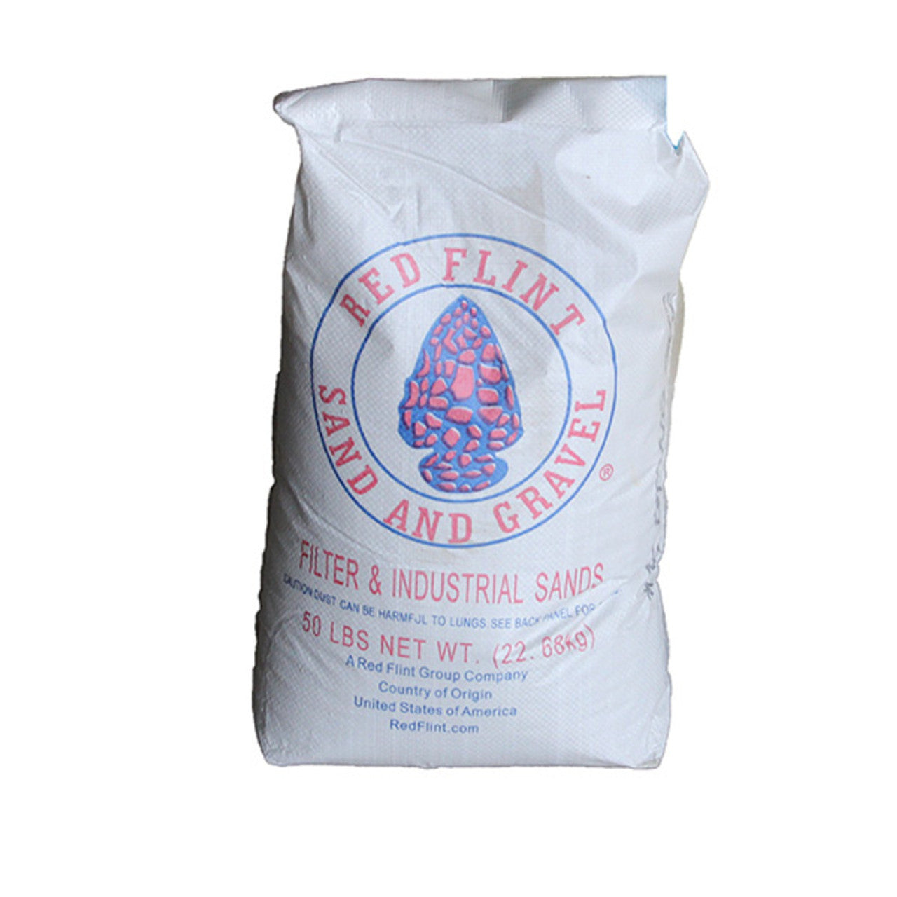 Red Flint Filter Sand 50# Bag (Rectangle Bag)