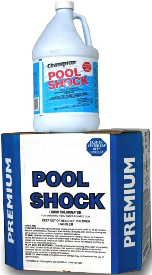 Lynde Liquid Pool Shock Oxidizer & Superchlorinator, 12.5%, 1 Case/4 Gallon Jugs