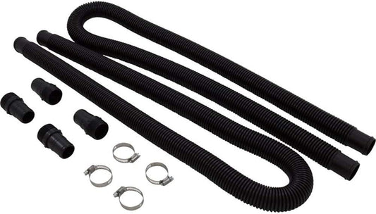 Pentair 155151 6'x1.5" Hoses Replacement Kit Inc. Male Fittings & Hose Clamps