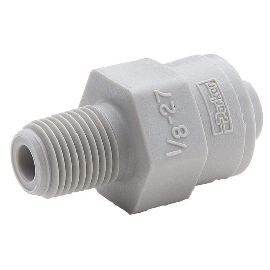 Parker Push-To-Connect 1/4" Thrd x 1/4" Tbe OD Speedfit Gray Chem Automation